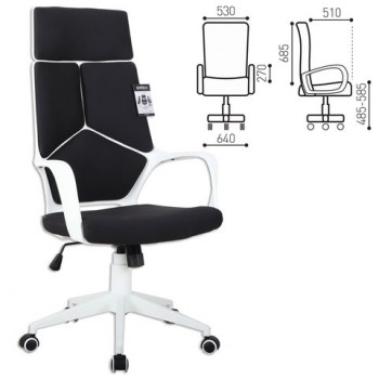 Кресло офисное BRABIX Prime EX-515 (черная ткань) в Пролетарском - proletarskij.mebel54.com | фото